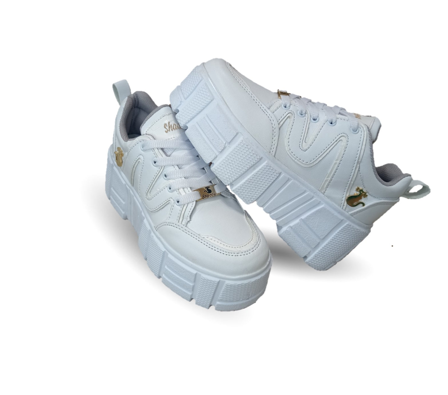 Tenis Urbano Shadow 2004 Blanco/Blanco para mujer