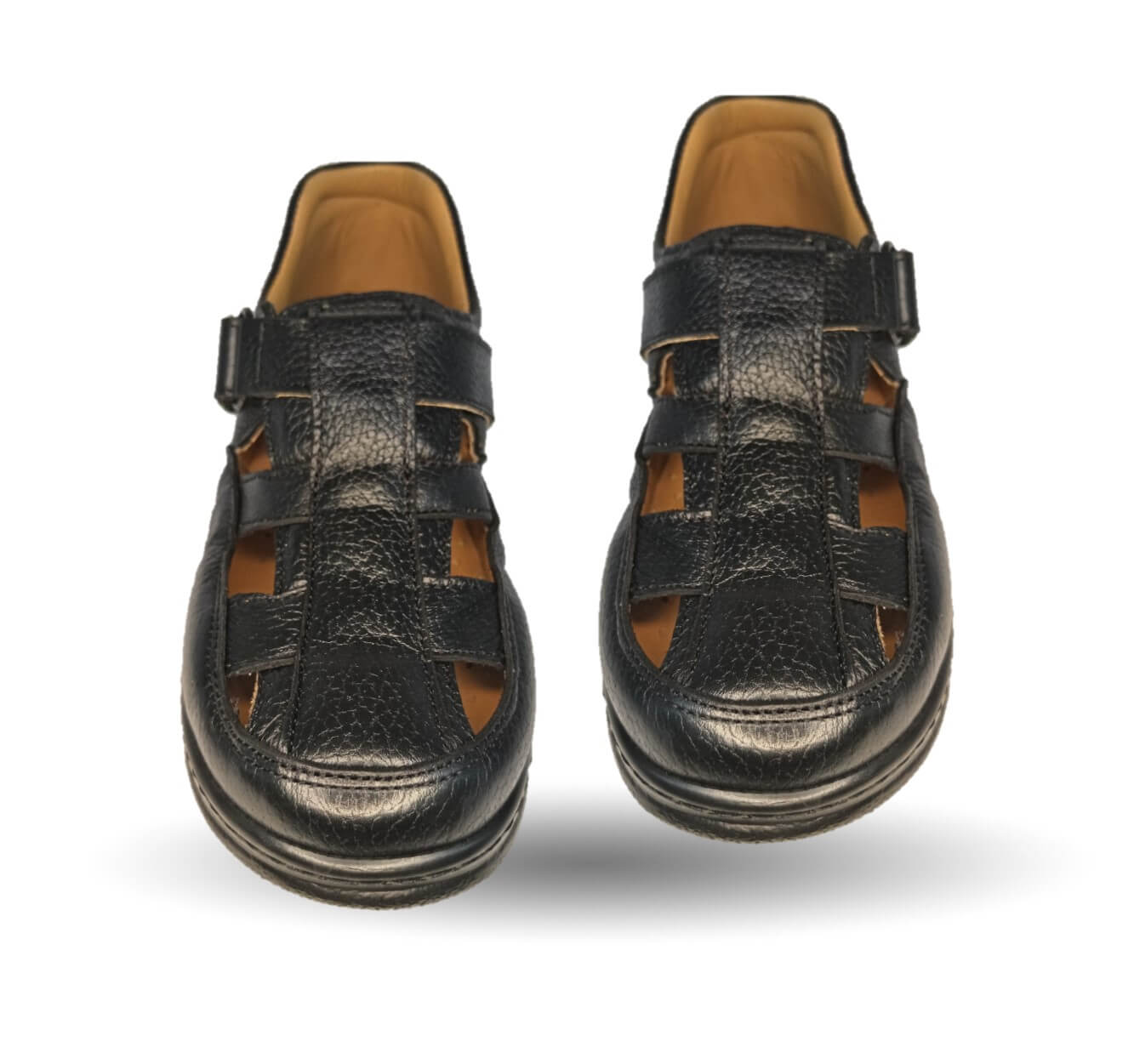 Zapato Terapéutico tipo Sandalia para pie Diabético o Lastimado de piel de cordero Terapie 138 Negro para mujer