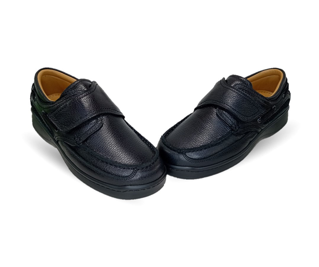 Zapato Terapéutico para pie Diabético o Lastimado de piel de cordero Terapie 211 Negro para hombre