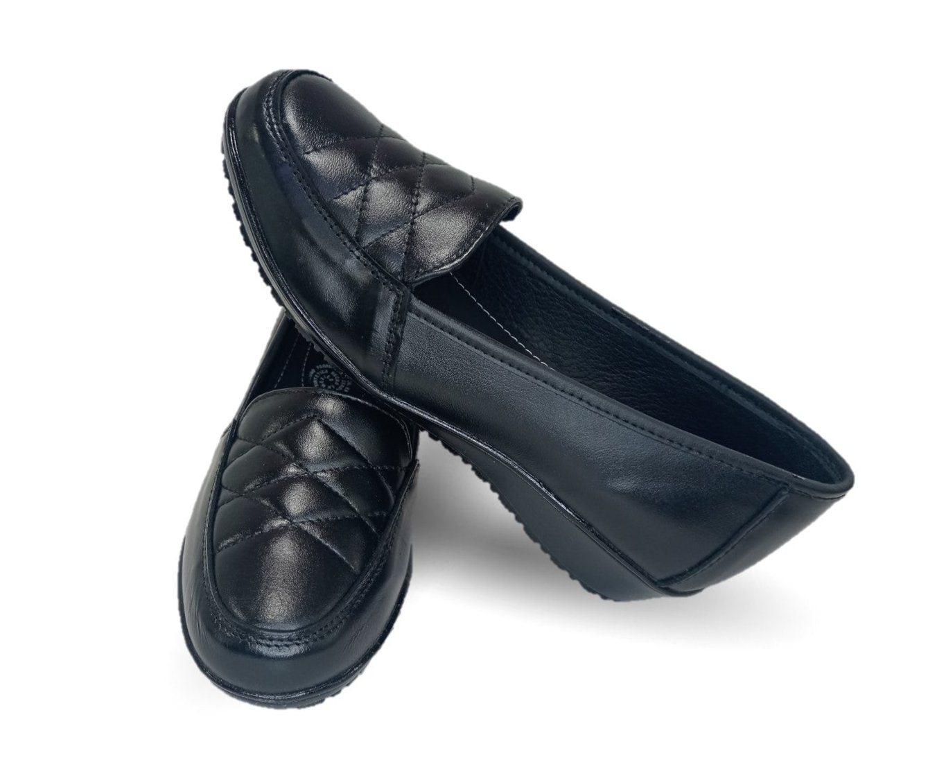 Zapato de Confort de piel Ladys Var-Tell 11 Negro para mujer