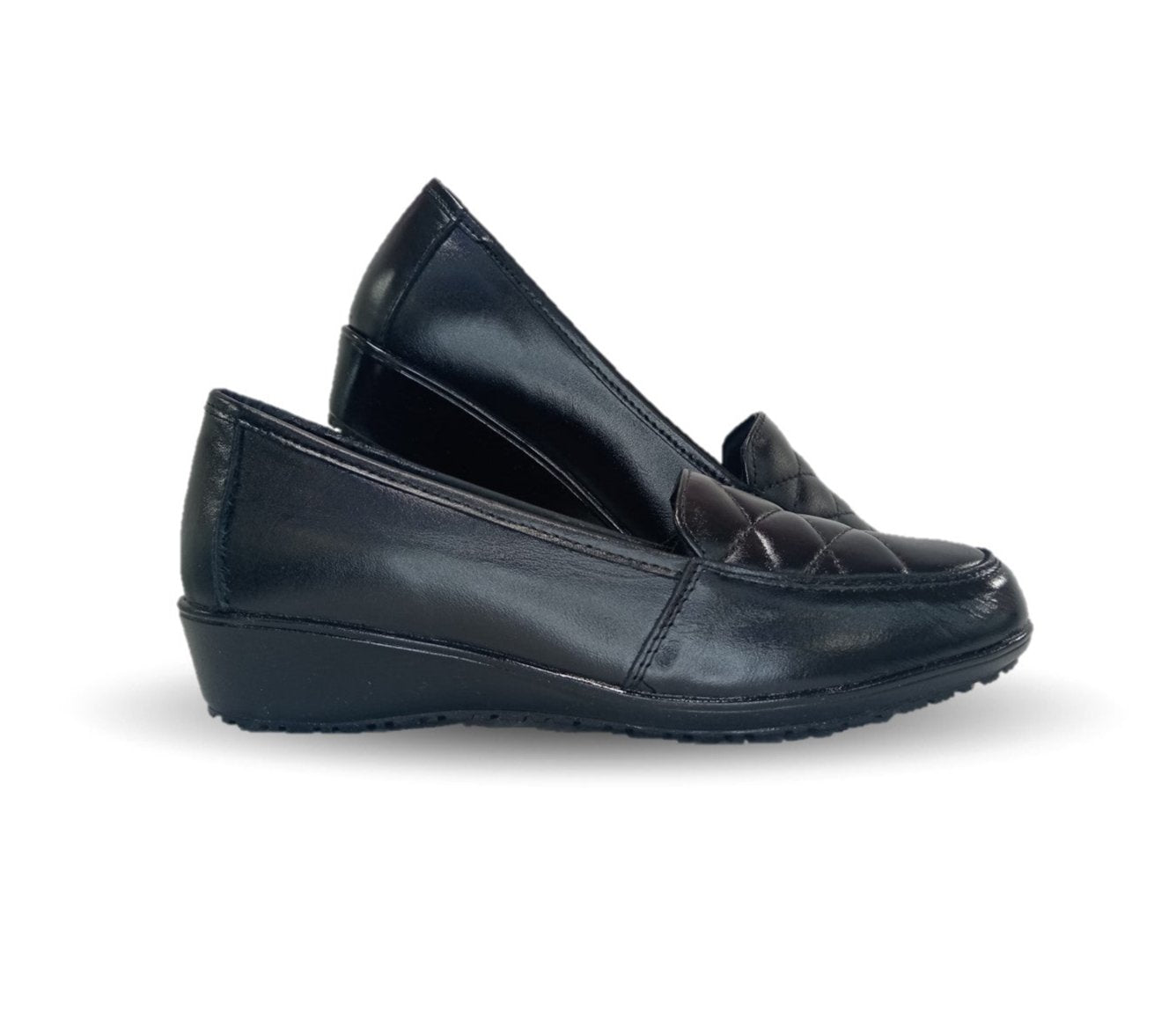 Zapato de Confort de piel Ladys Var-Tell 11 Negro para mujer