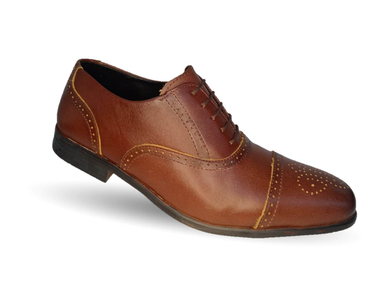 Zapato de Vestir de piel Viakentto 410 Brandy para hombre