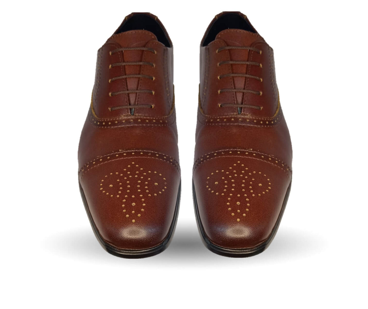 Zapato de Vestir de piel Viakentto 410 Brandy para hombre