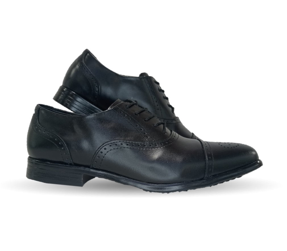 Zapato de Vestir de piel Viakentto 410 Negro para hombre