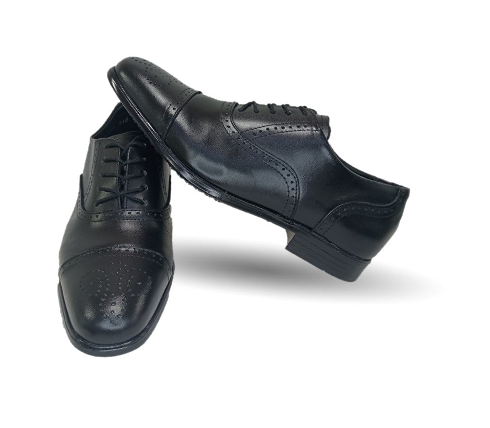 Zapato de Vestir de piel Viakentto 410 Negro para hombre