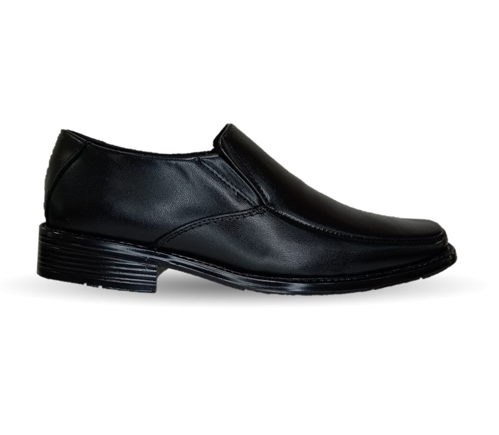 Zapato Mocasín Escolar y de Vestir de piel Viakentto 450 Negro para niño