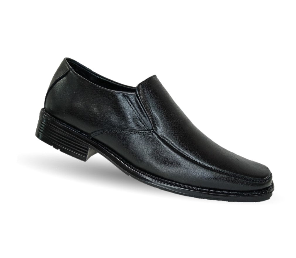 Zapato Mocasín Escolar y de Vestir de piel Viakentto 450 Negro para niño