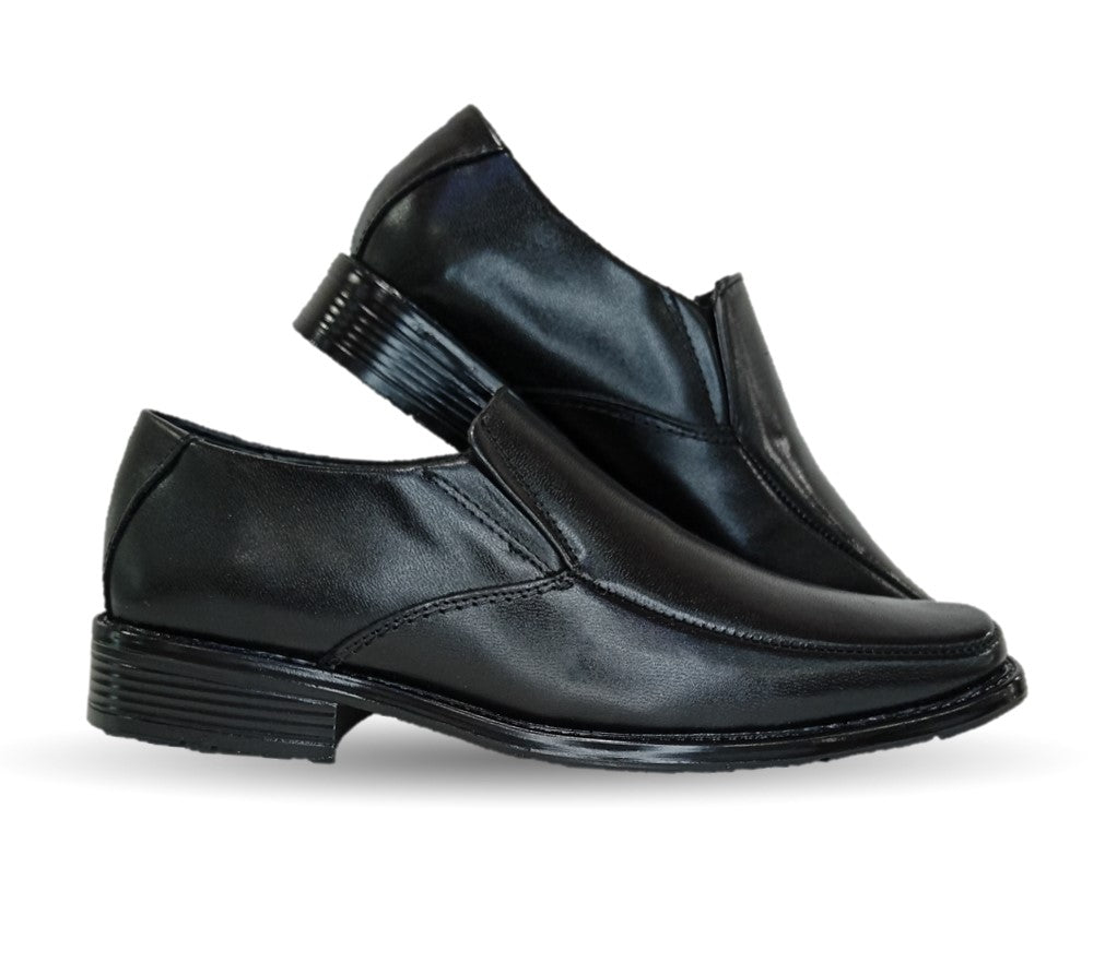 Zapato Mocasín Escolar y de Vestir de piel Viakentto 450 Negro para niño