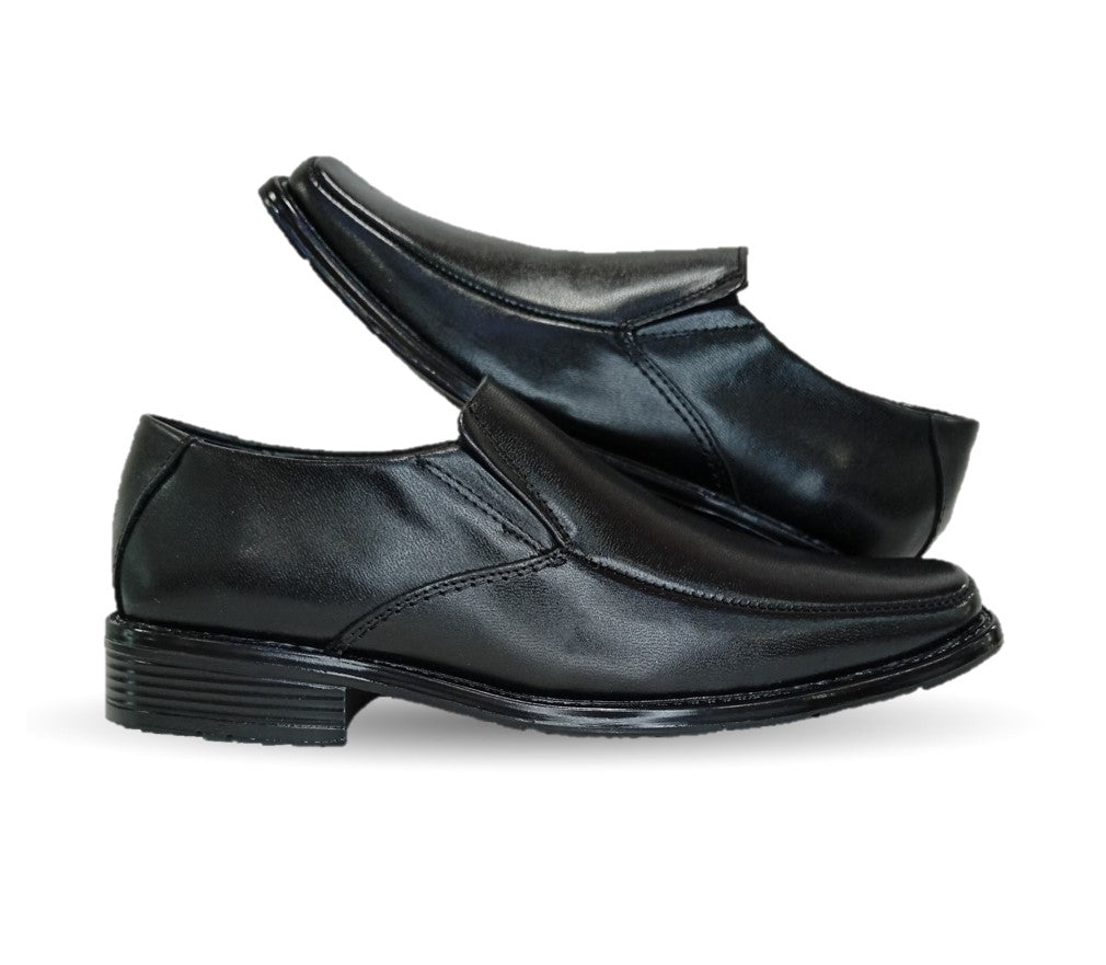 Zapato Mocasín Escolar y de Vestir de piel Viakentto 450 Negro para niño