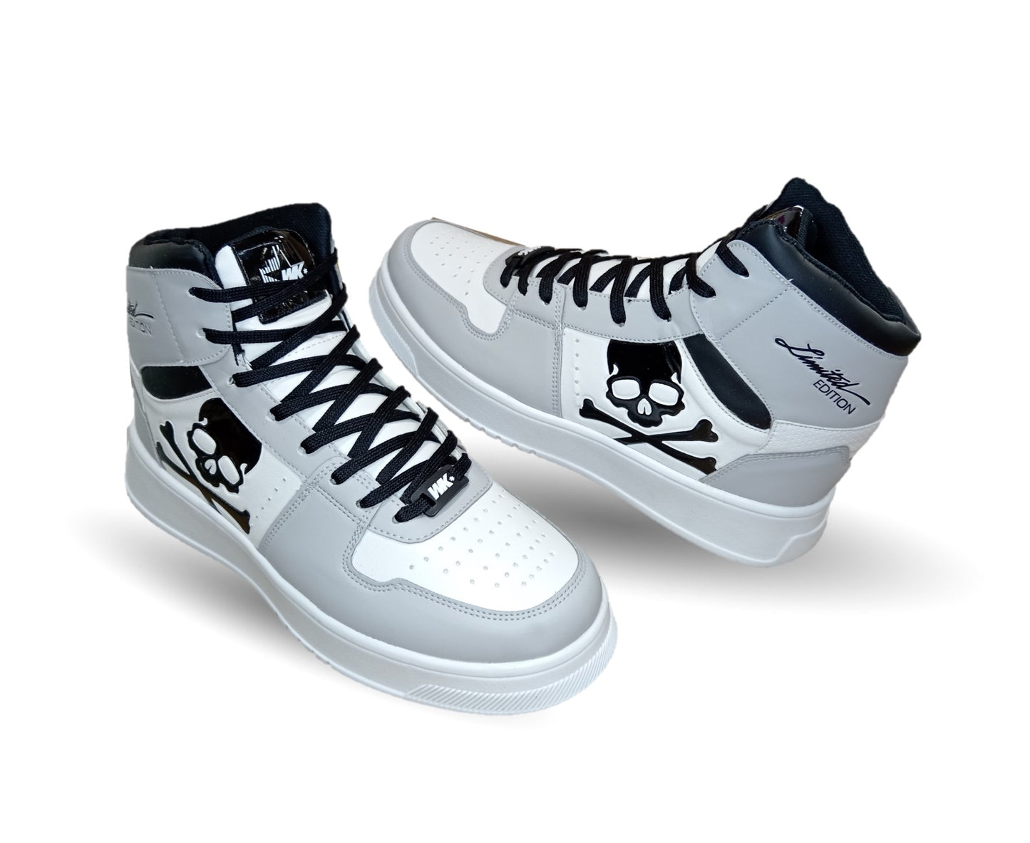 Tenis Urbano tipo Bota Walquir 100 Blanco/Gris para hombre