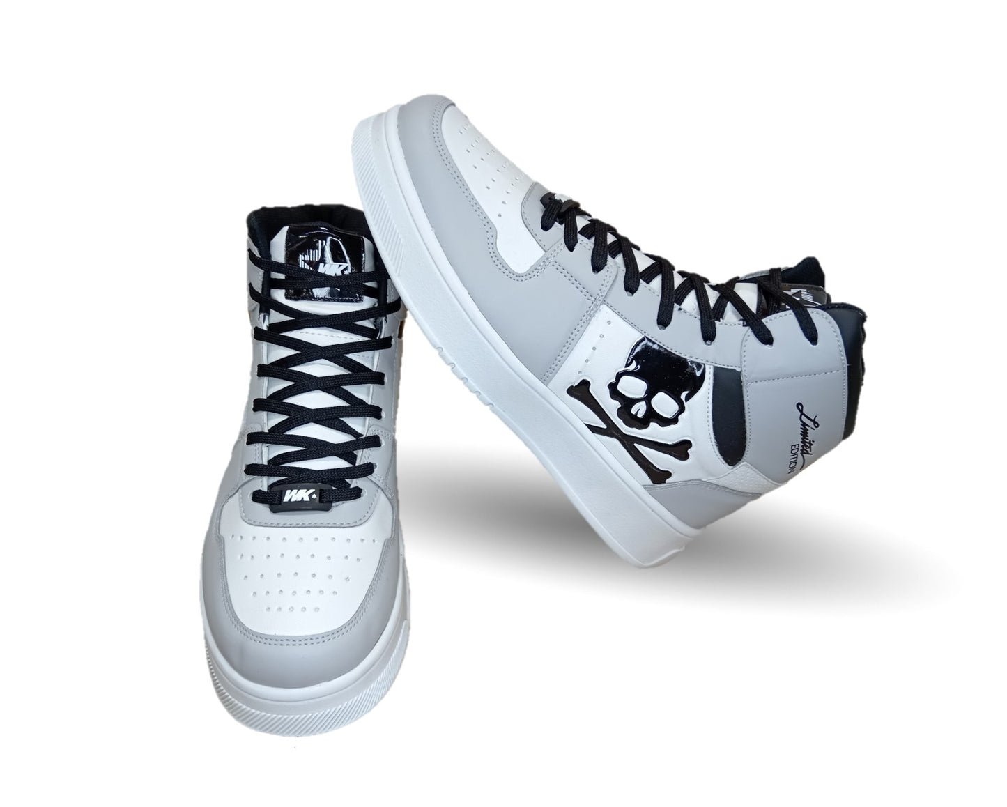 Tenis Urbano tipo Bota Walquir 100 Blanco/Gris para hombre
