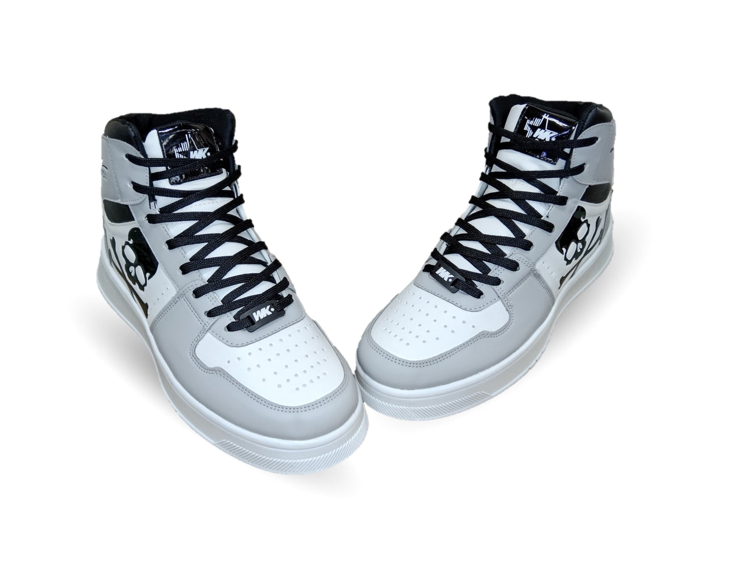 Tenis Urbano tipo Bota Walquir 100 Blanco/Gris para hombre