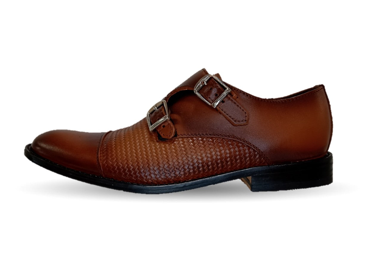 Zapatos de Vestir de piel con suela de cuero Giovani 930 Miel para hombre