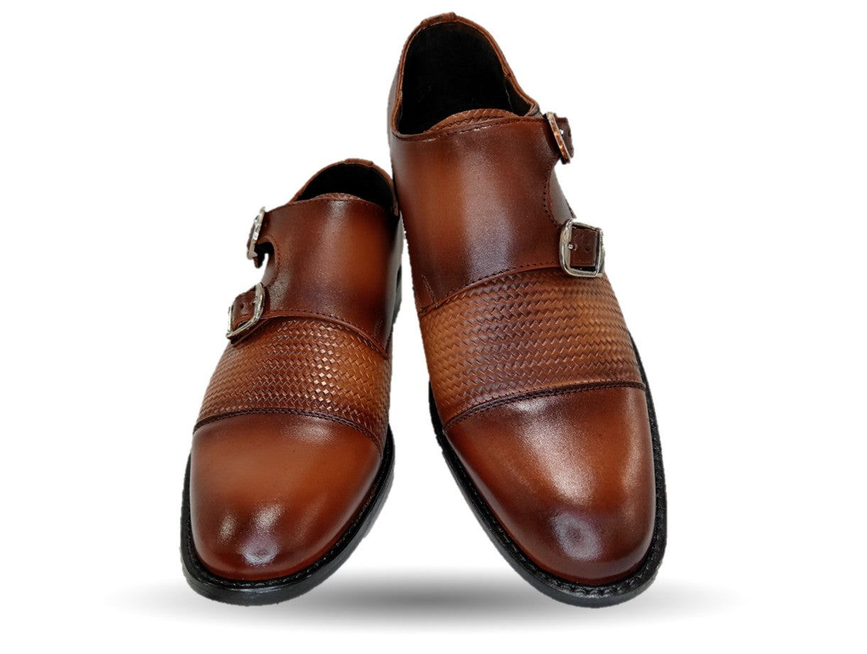 Zapatos de Vestir de piel con suela de cuero Giovani 930 Miel para hombre