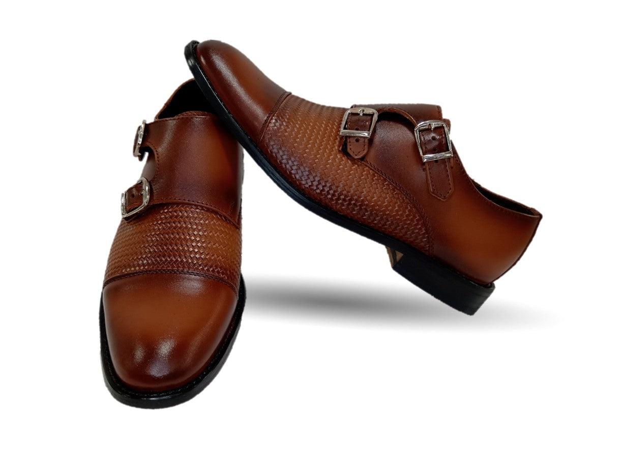 Zapatos de Vestir de piel con suela de cuero Giovani 930 Miel para hombre