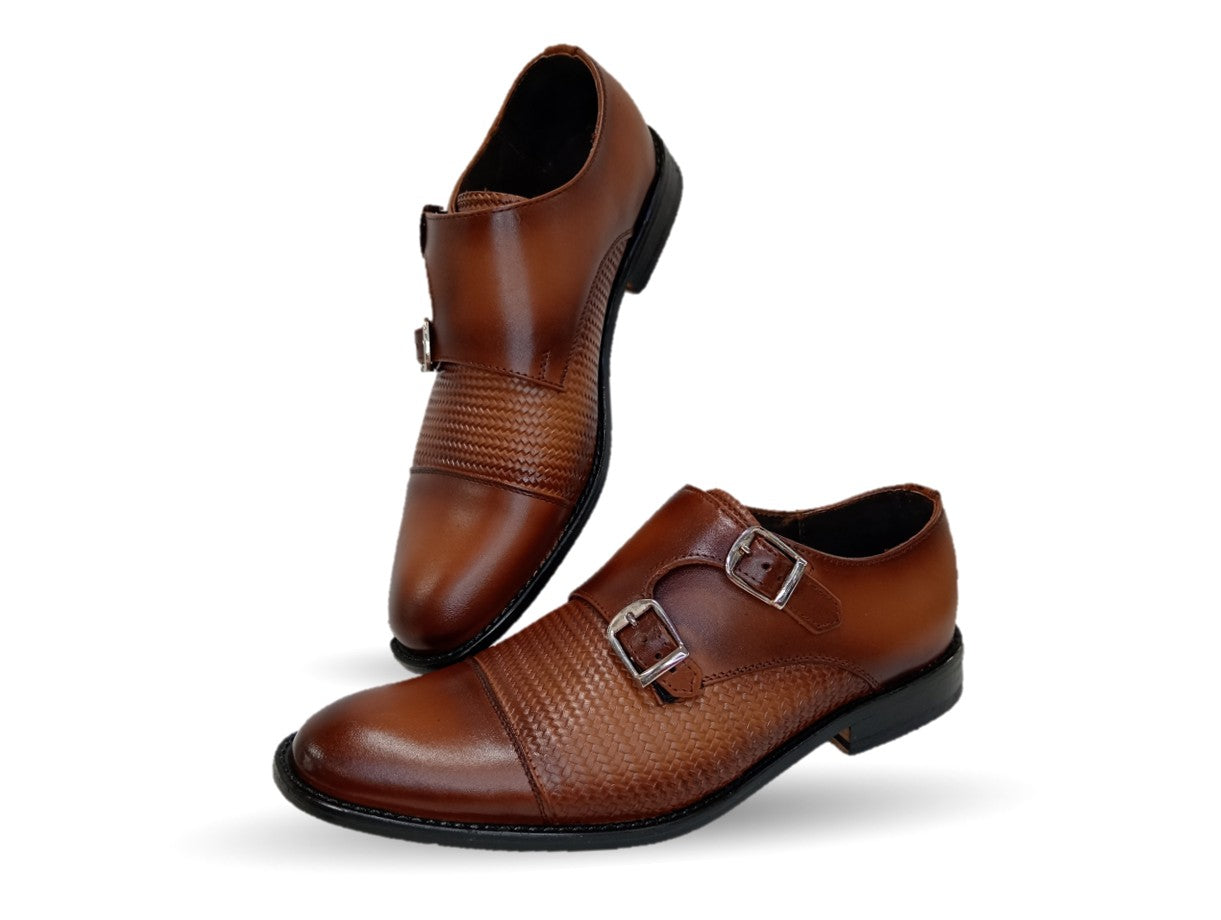 Zapatos de Vestir de piel con suela de cuero Giovani 930 Miel para hombre