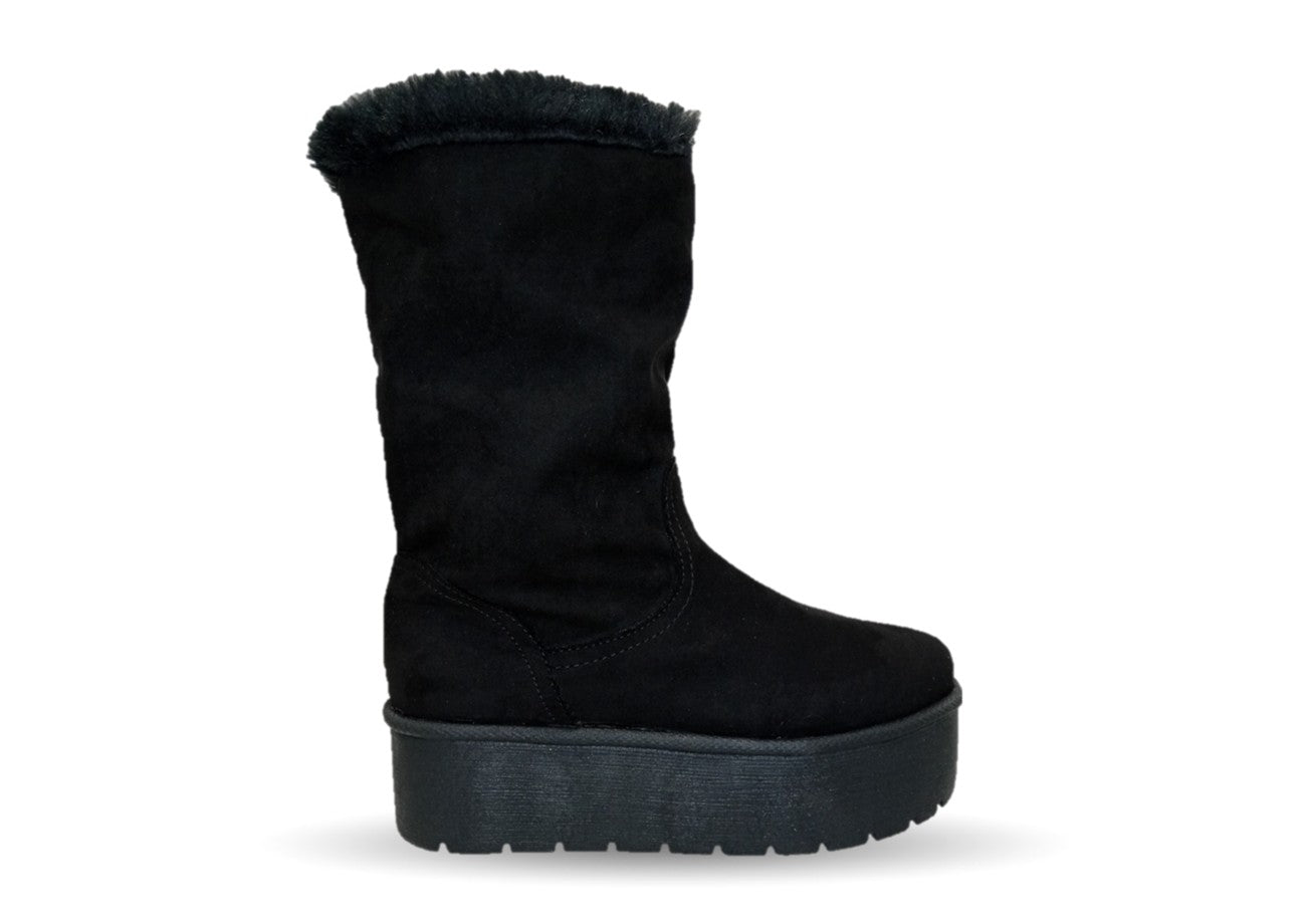 Bota Casual con plataforma Itzel 395 negro para mujer