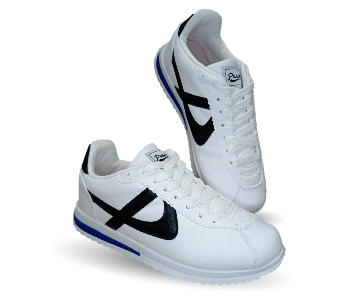 Tenis Urbano Panam 848 Color Blanco/Negro Unisex para hombre y mujer