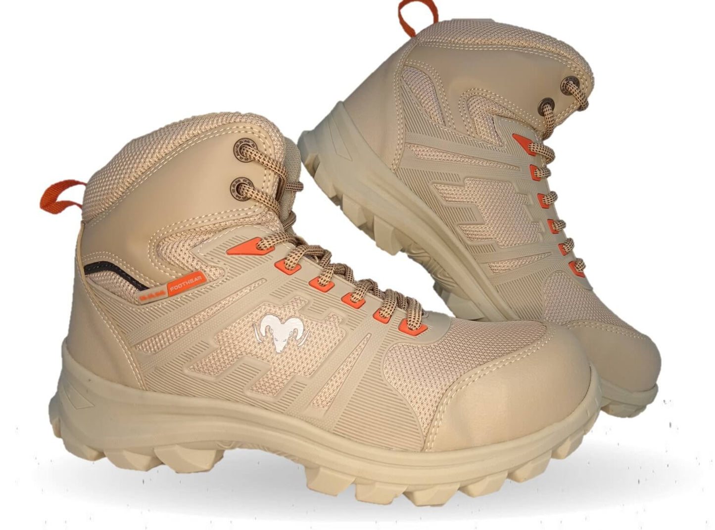 Botas Industriales y Casuales con casco dieléctrico Ram 620 Beige/Naranja para hombre