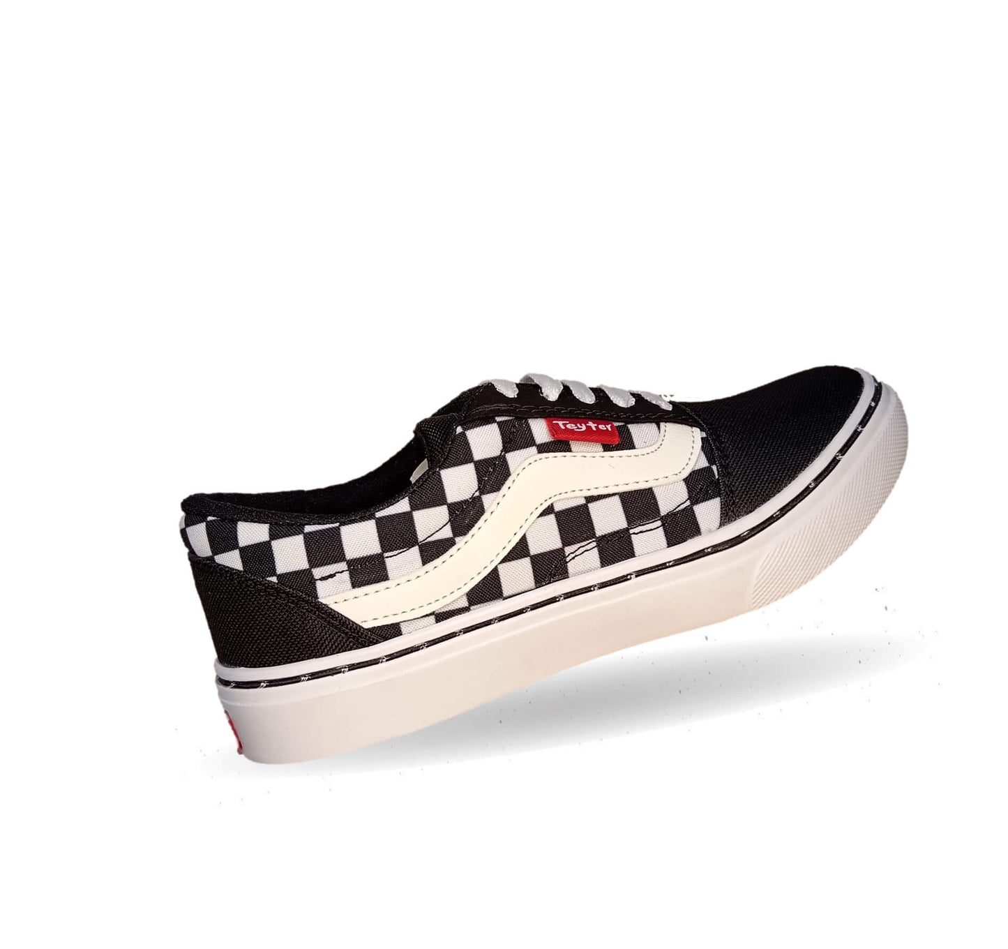 Tenis Urbano Teyter 12 Ajedrez Negro Unisex para mujer y hombre