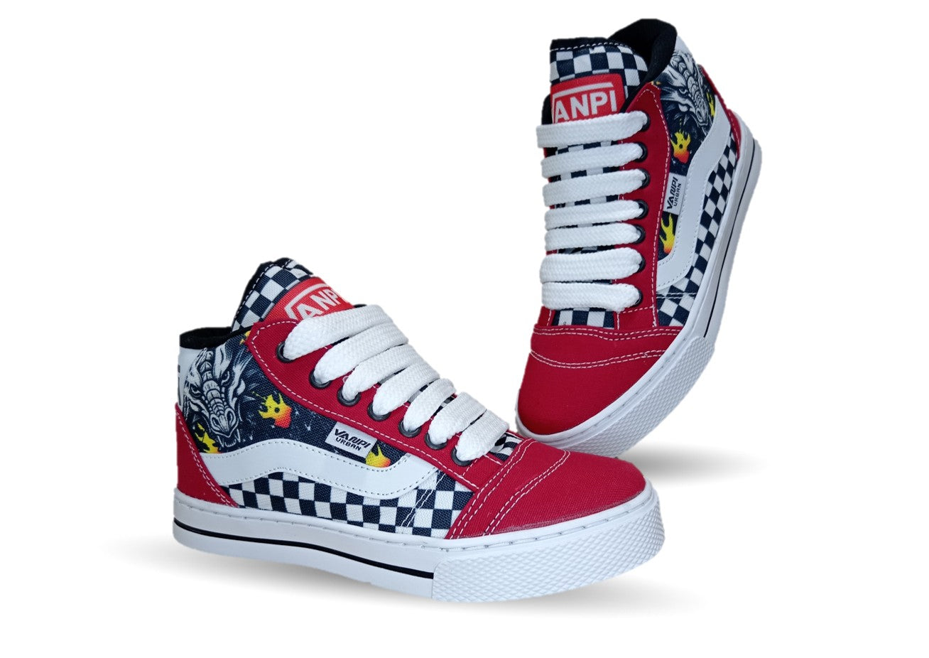 Tenis Urbano Vanpi 730 Rojo Unisex para mujer y hombre