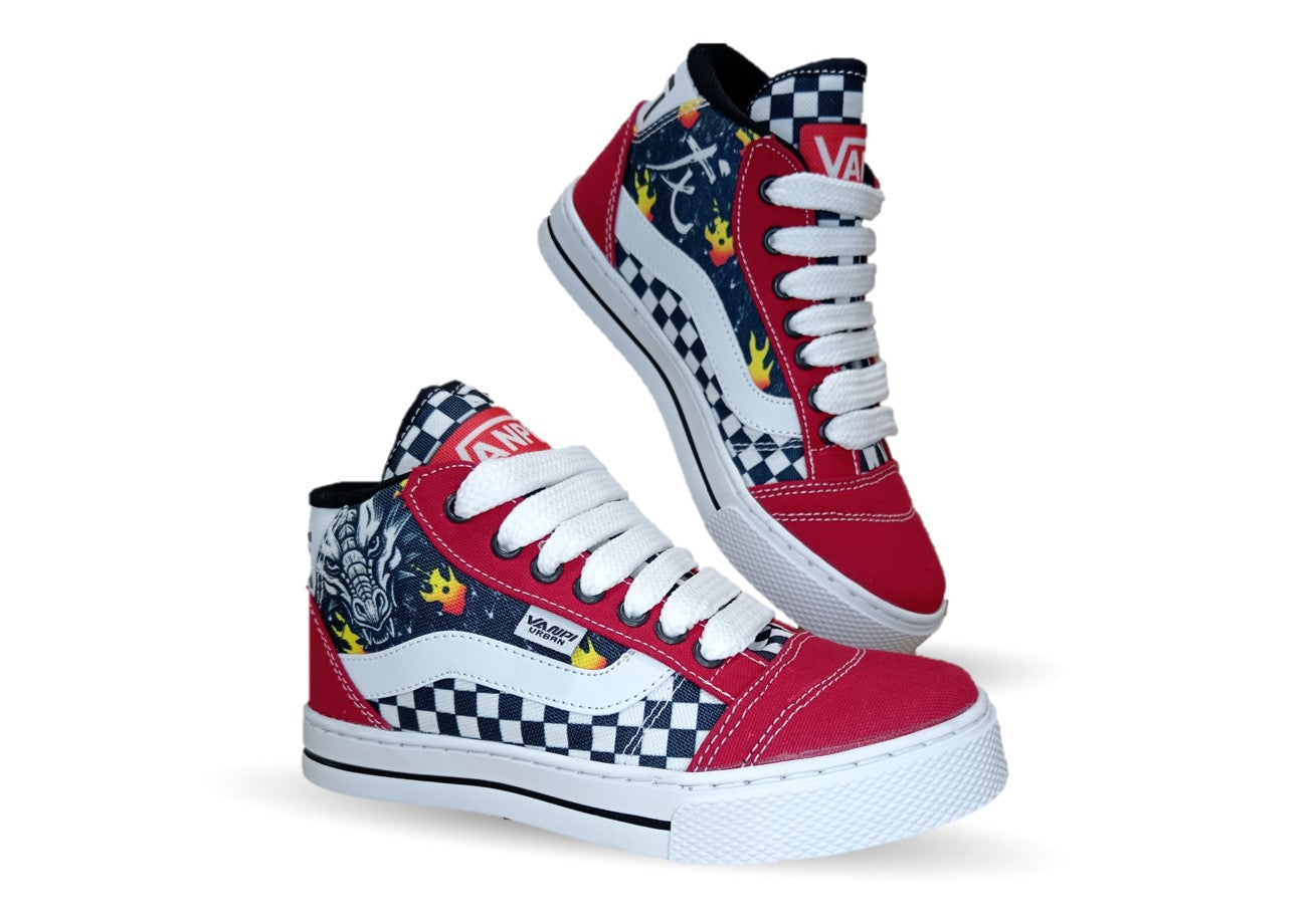 Tenis Urbano Vanpi 730 Rojo Unisex para mujer y hombre