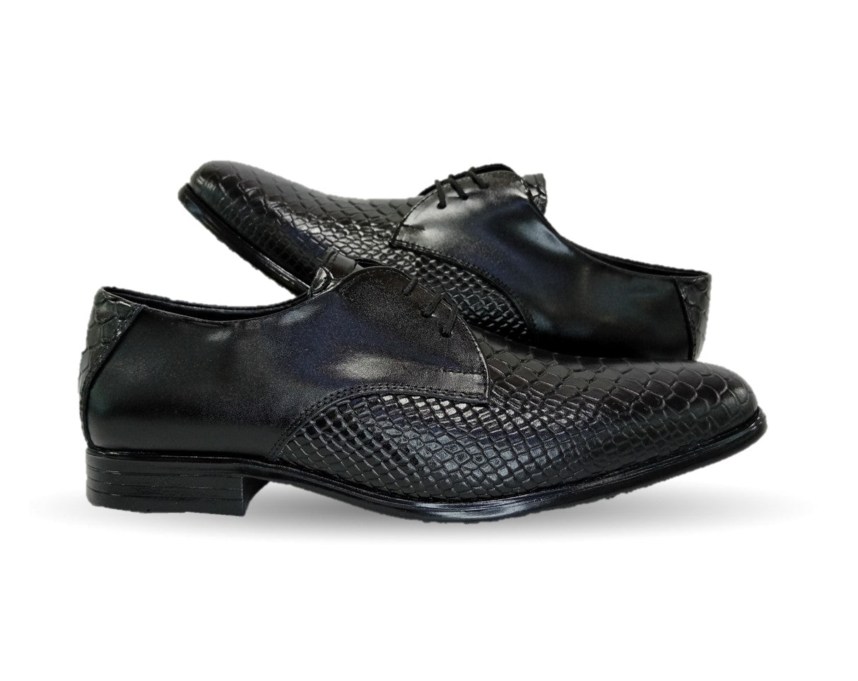 Zapato de Vestir de piel Viakentto 401 Negro para hombre