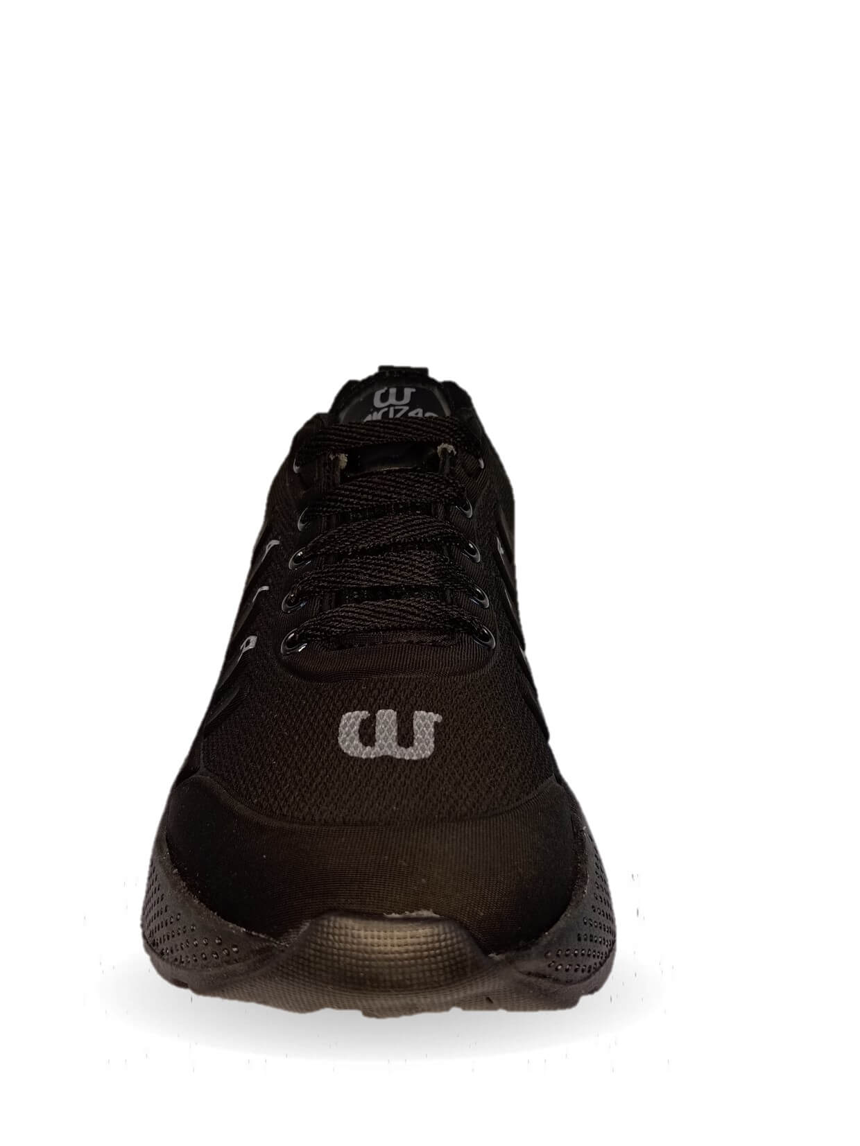 Tenis Deportivo Wisdom 1755 Negro/Plata Unisex para joven, mujer y hombre