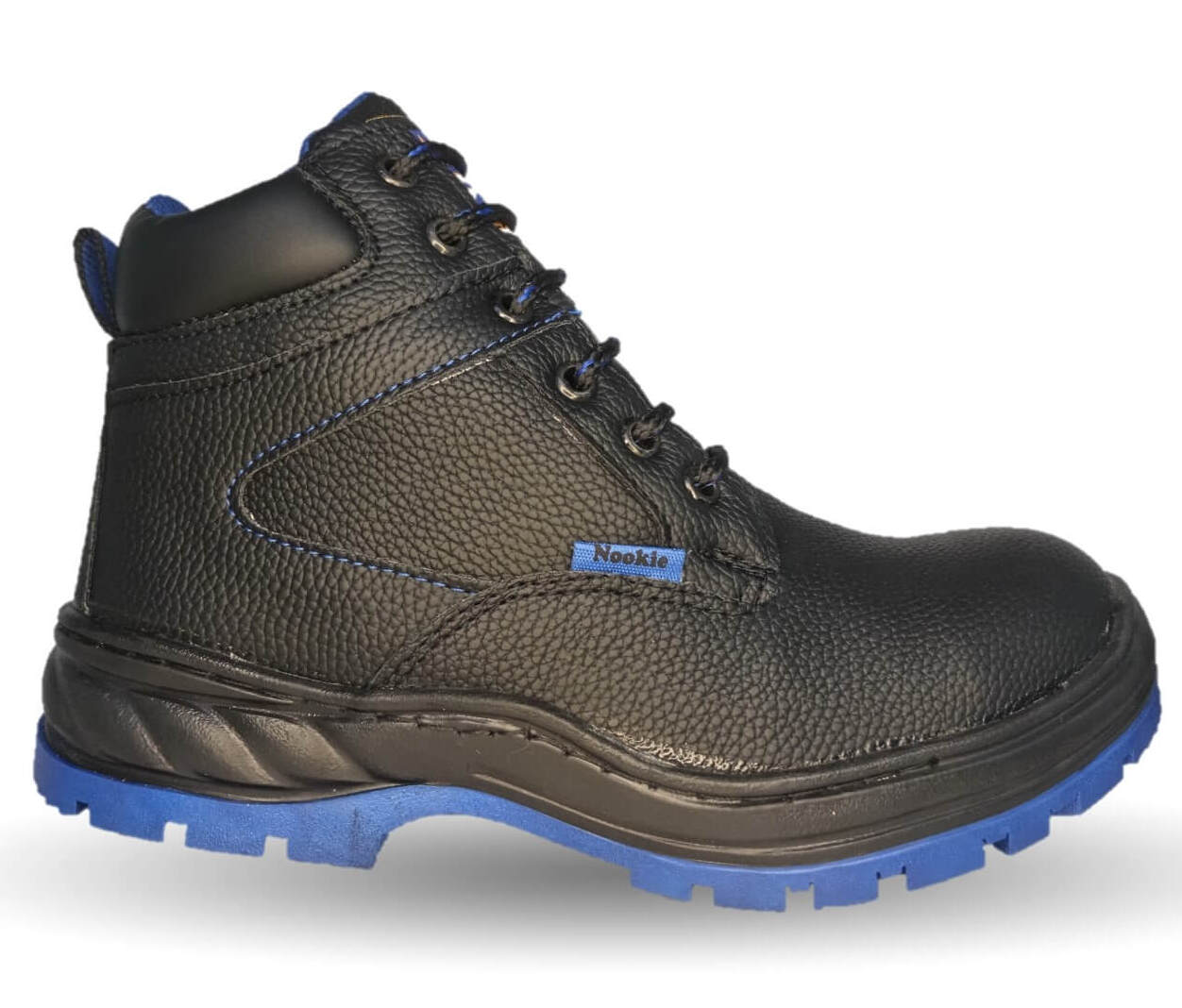 Botas Industriales y Casuales con casco de acero 2K Extra 2801 Negro/Azul Unisex para hombre y mujer