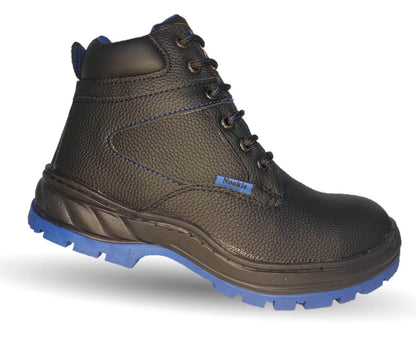 Botas Industriales y Casuales con casco de acero 2K Extra 2801 Negro/Azul Unisex para hombre y mujer