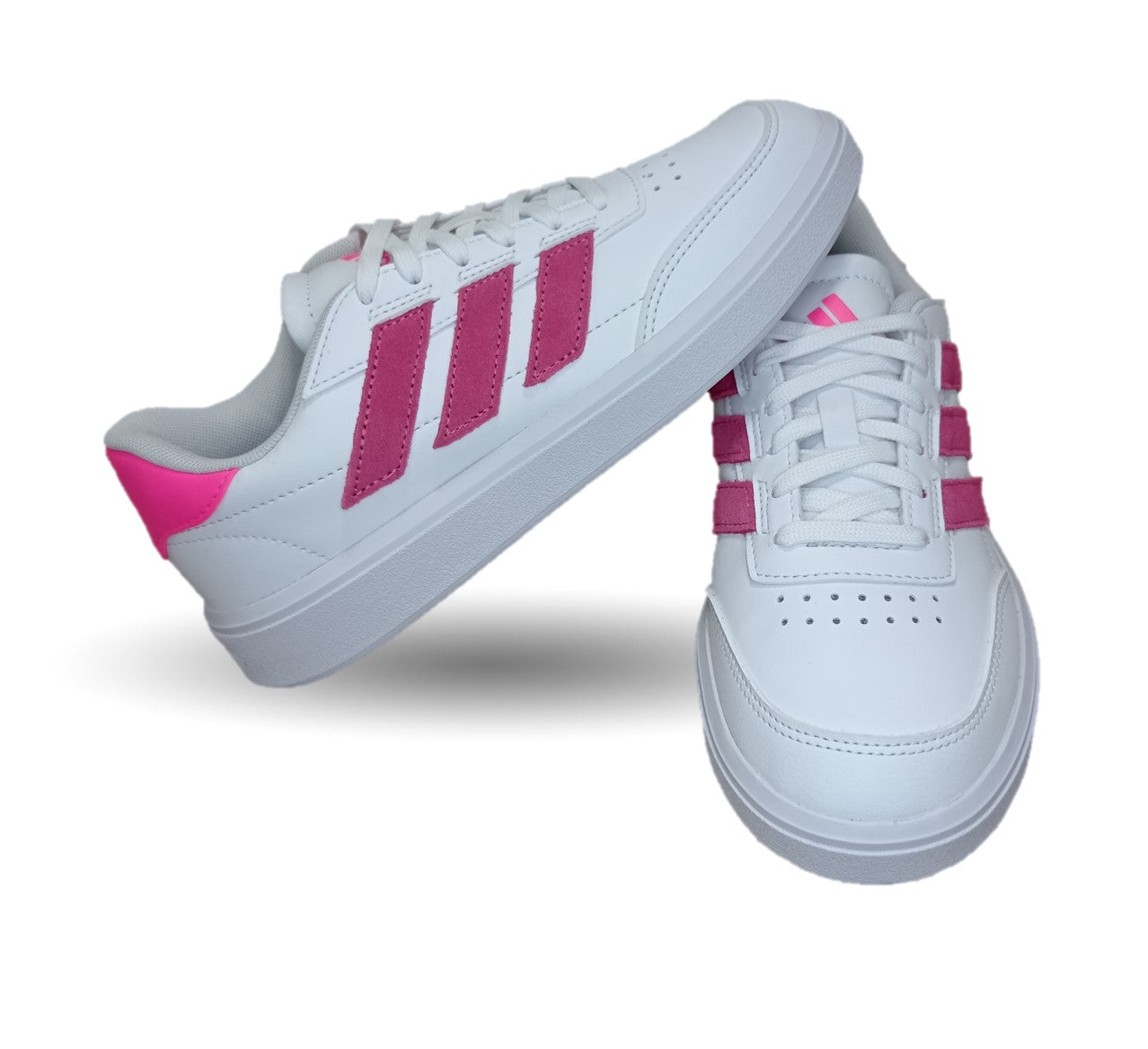 Tenis Urbano Adidas 6463 Blanco/Fiusha para mujer