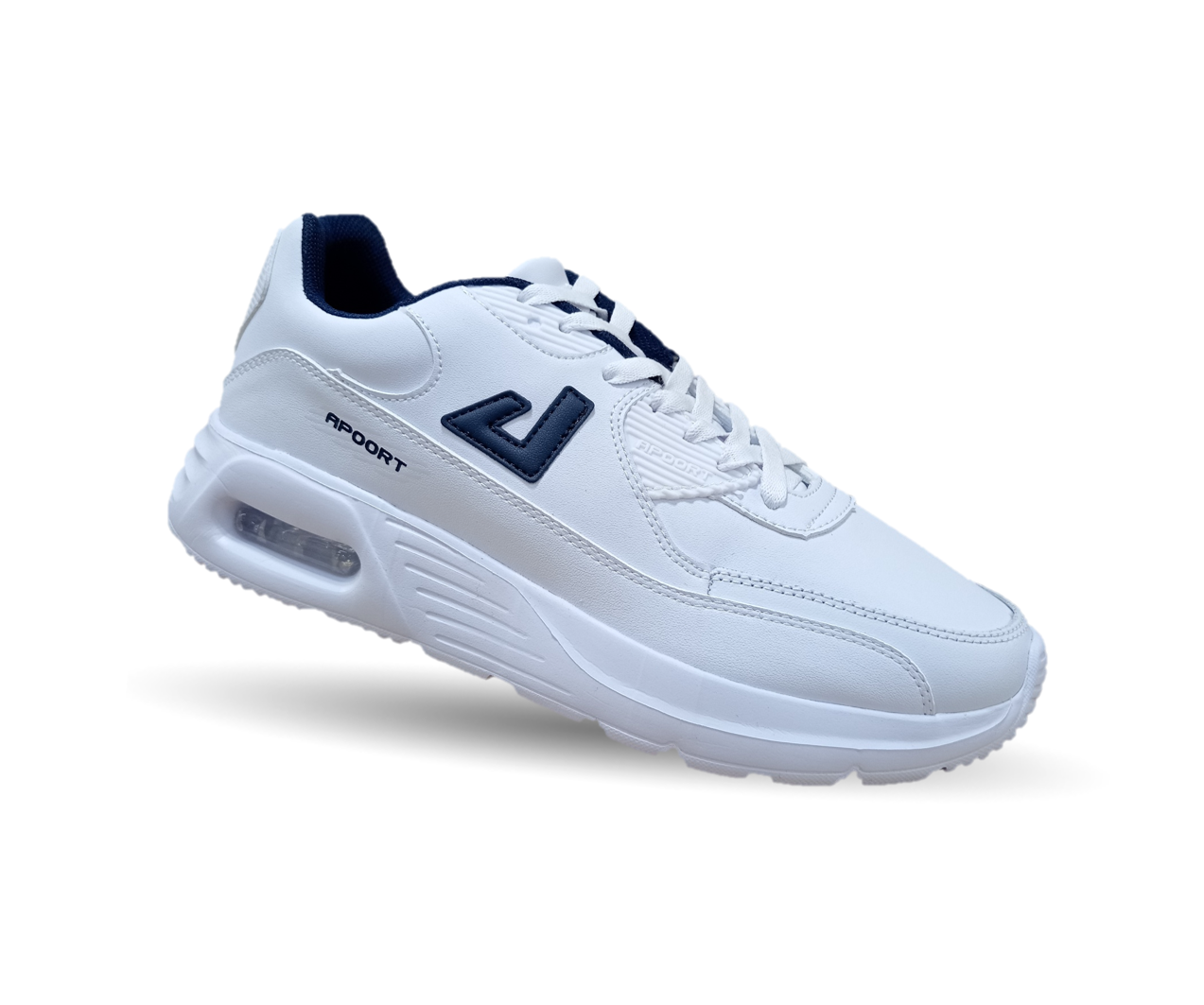 Tenis Deportivo Apoort 5013 Color Blanco/Marino Unisex para hombre y mujer