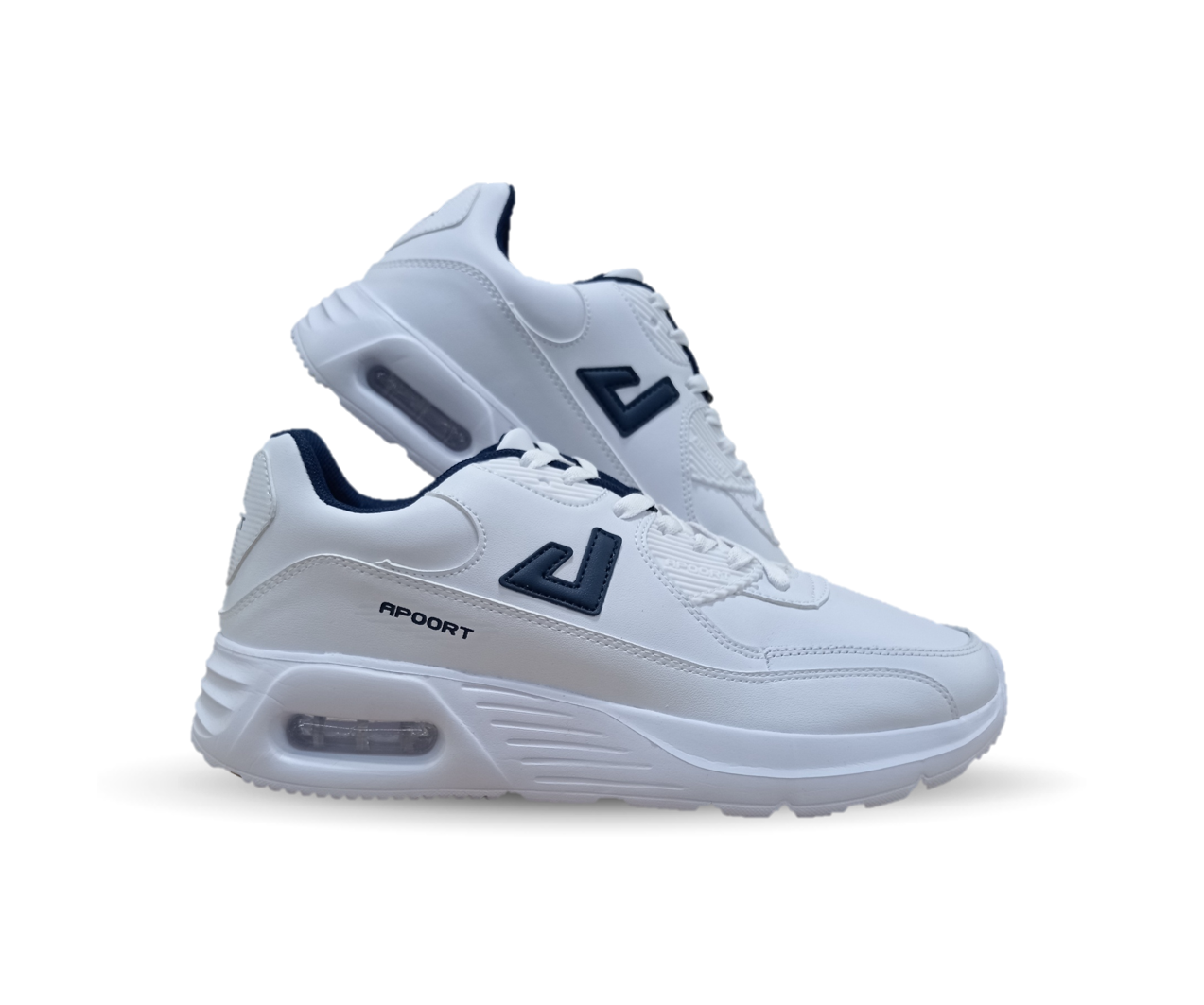 Tenis Deportivo Apoort 5013 Color Blanco/Marino Unisex para hombre y mujer