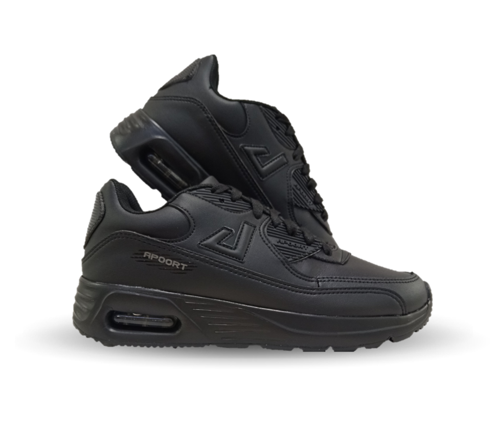 Tenis Deportivo Apoort 5013 Negro Unisex para hombre y mujer