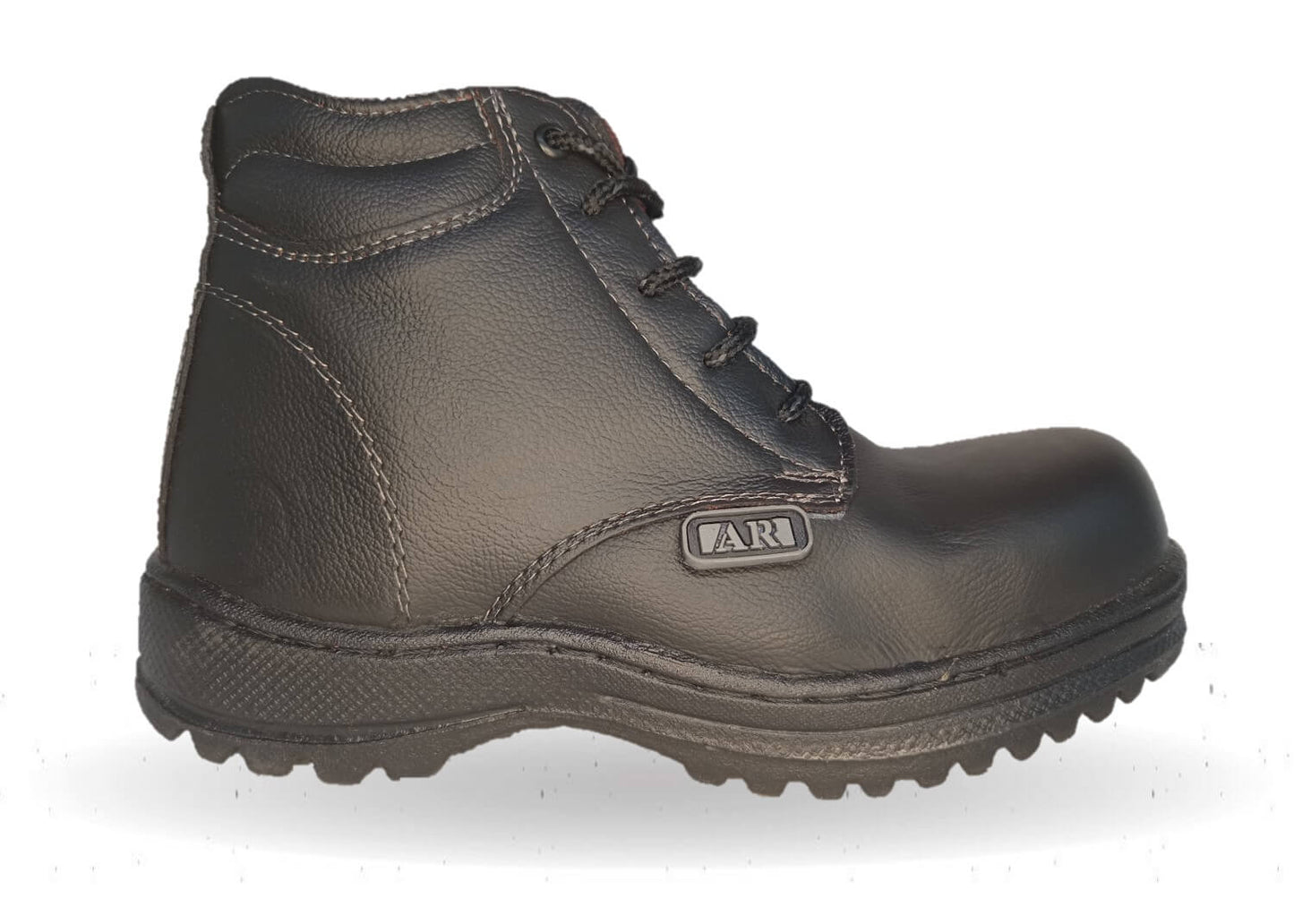 Botas Industriales y Casuales de piel con casco dieléctrico Ar 1 Negro/Gris Unisex para hombre y mujer