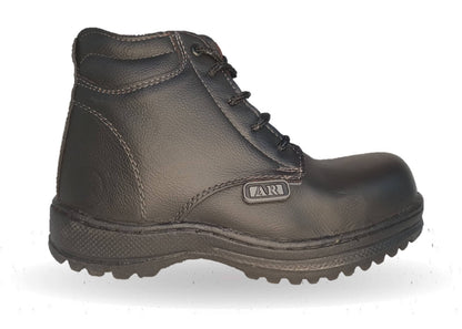 Botas Industriales y Casuales de piel con casco dieléctrico Ar 1 Negro/Gris Unisex para hombre y mujer
