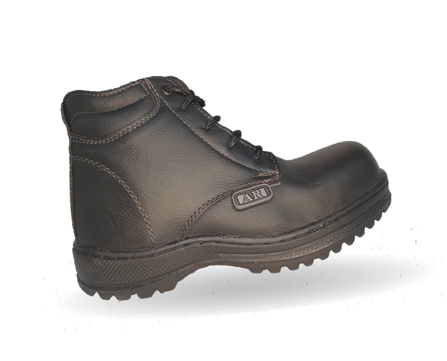 Botas Industriales y Casuales de piel con casco dieléctrico Ar 1 Negro/Gris Unisex para hombre y mujer