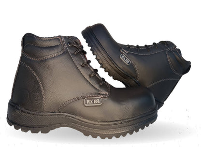 Botas Industriales y Casuales de piel con casco dieléctrico Ar 1 Negro/Gris Unisex para hombre y mujer