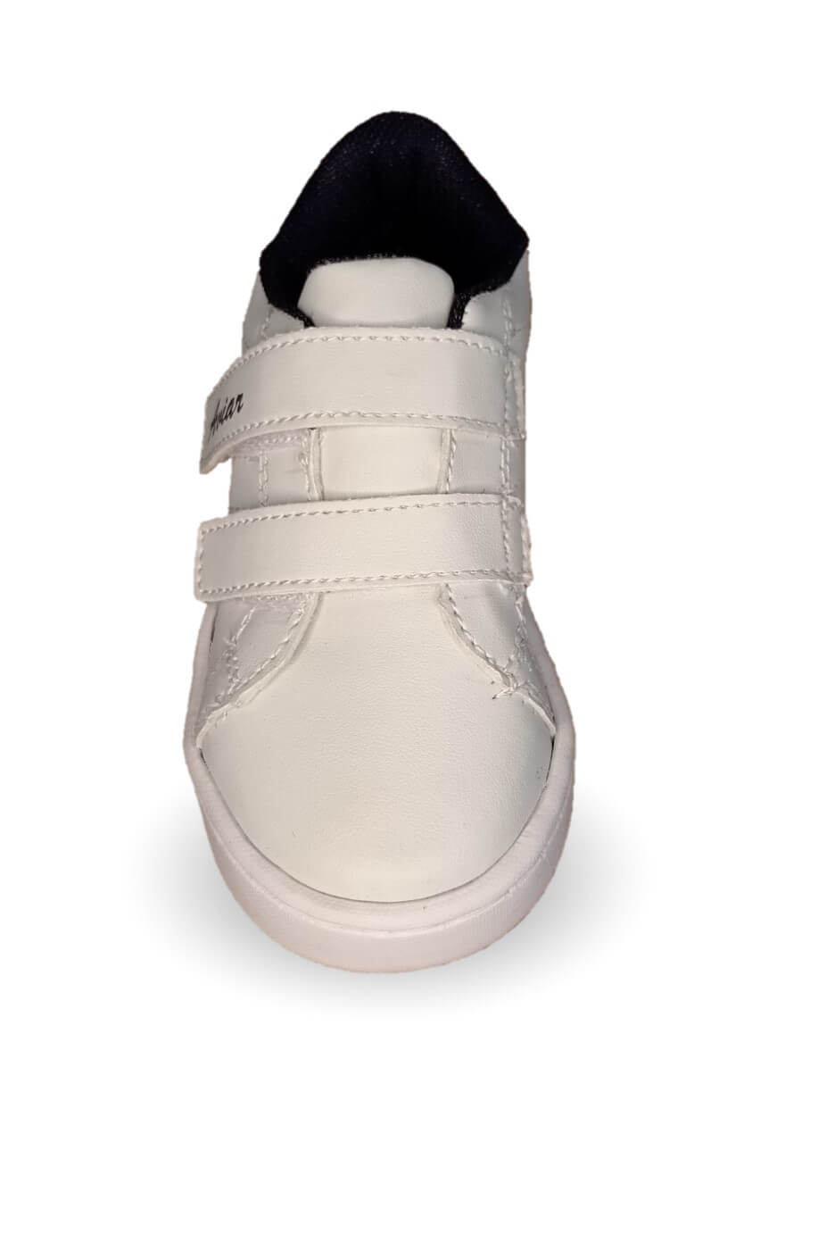 Tenis Urbano con contactel Aviar 1100 Blanco/Marino Unisex para niño y niña