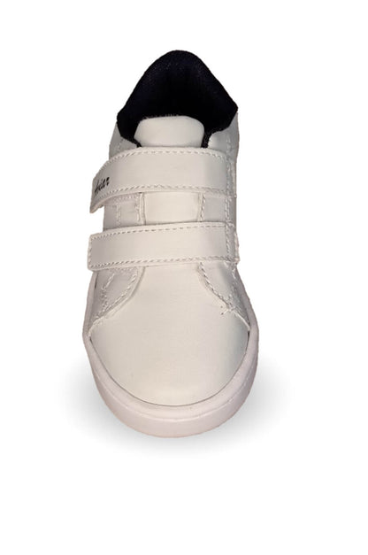 Tenis Urbano con contactel Aviar 1100 Blanco/Marino Unisex para niño y niña