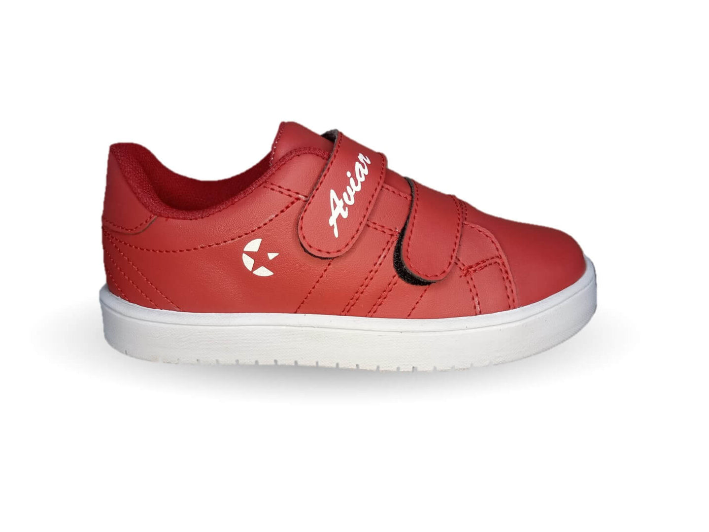 Tenis Urbano con contactel Aviar 1100 Rojo/Blanco Unisex para niño y niña