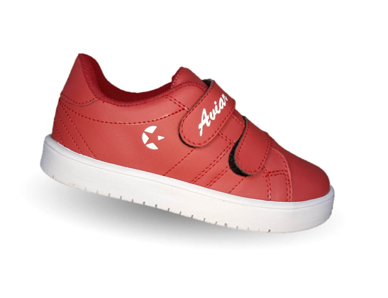 Tenis Urbano con contactel Aviar 1100 Rojo/Blanco Unisex para niño y niña