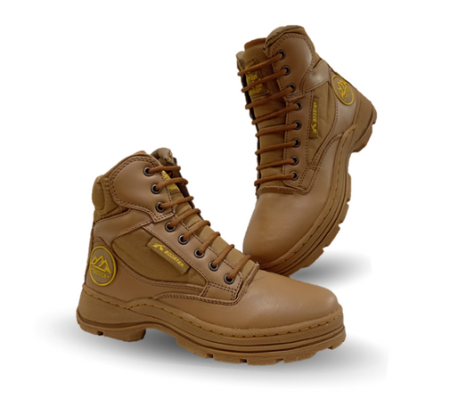 Bota De Trabajo de piel Booster 21222 Coyote Brown para hombre