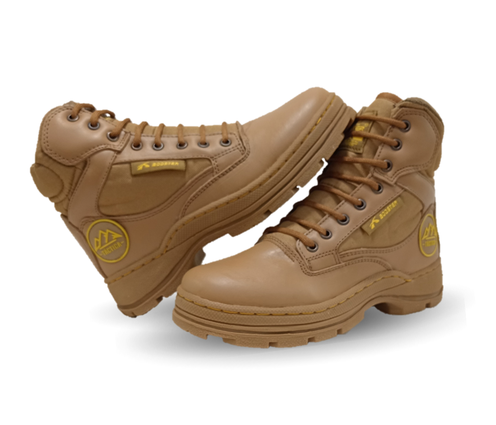 Bota De Trabajo de piel Booster 21222 Coyote Brown para hombre