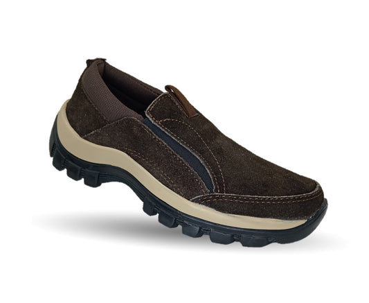 Tenis Urbano de piel Brekcat 420 Gamuza Café Unisex para hombre y mujer