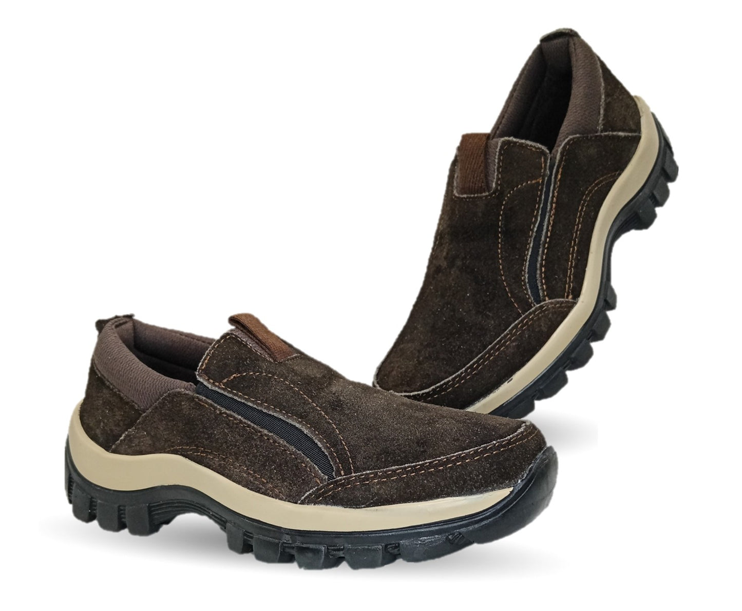 Tenis Urbano de piel Brekcat 420 Gamuza Café Unisex para hombre y mujer