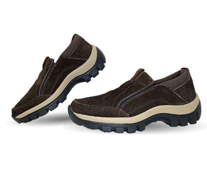 Tenis Urbano de piel Brekcat 420 Gamuza Café Unisex para hombre y mujer