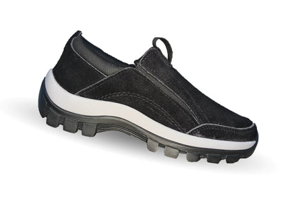 Tenis Urbano de piel Brekcat 420 Gamuza Negro Unisex para hombre y mujer