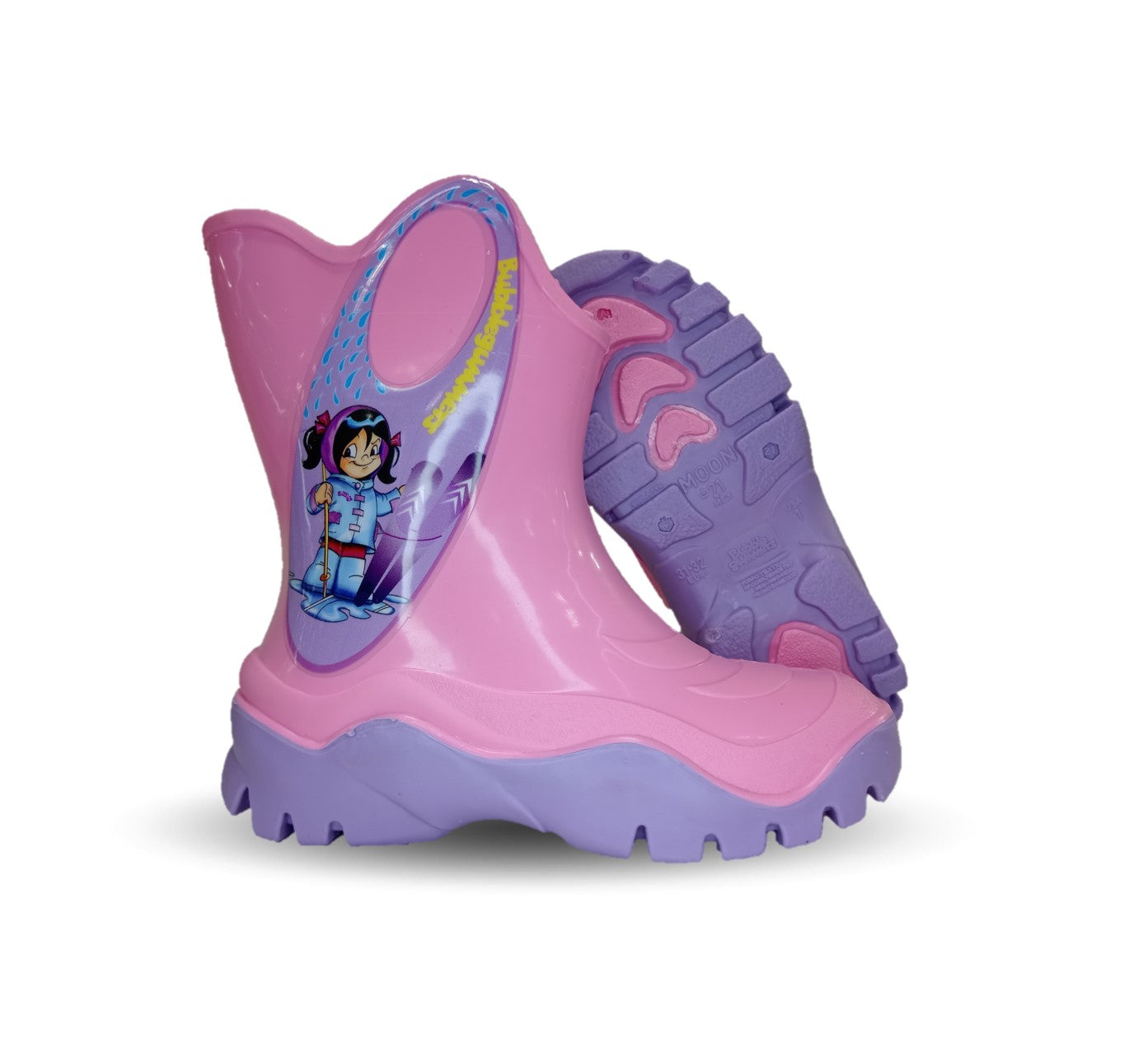 Bota para Lluvia Bubble Gummers 6154 Rosa/Lila para niña