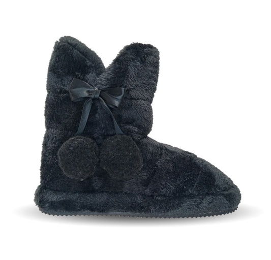 Pantuflas tipo bota Cabrales 4725 Negro para mujer